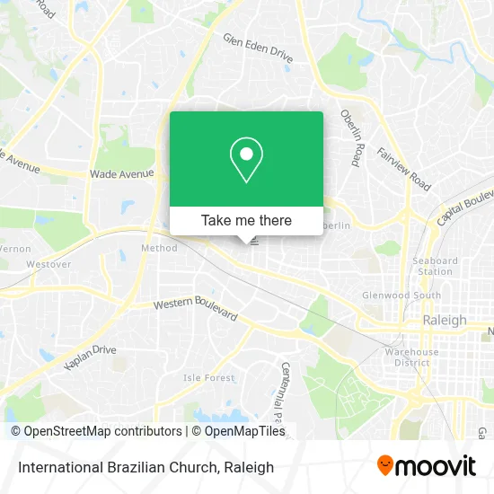 International Brazilian Church map