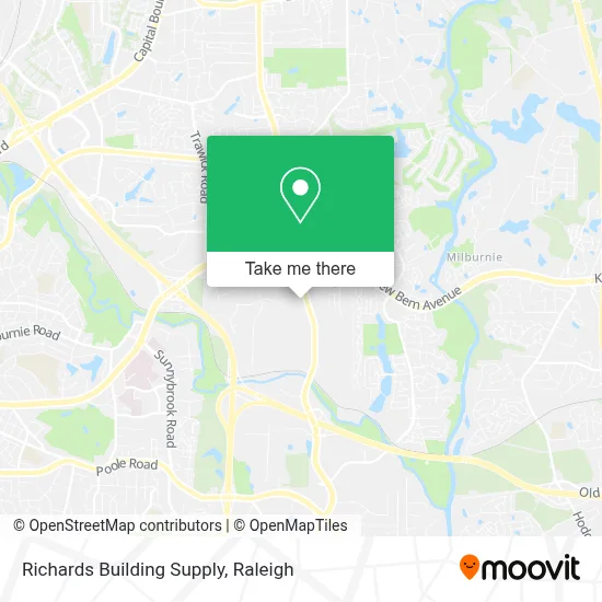 Richards Building Supply map