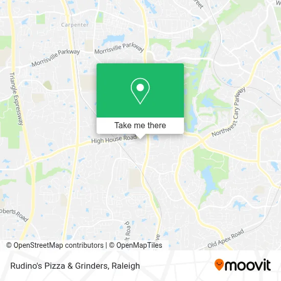 Rudino's Pizza & Grinders map