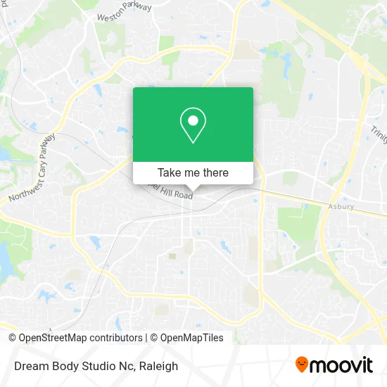 Dream Body Studio Nc map