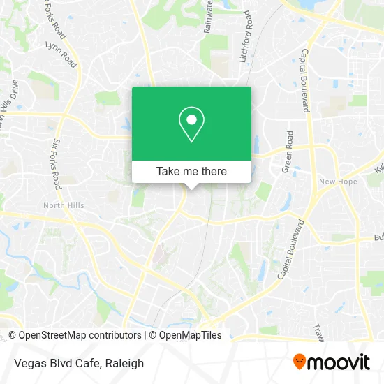 Vegas Blvd Cafe map