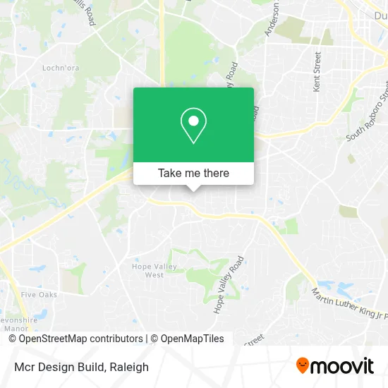 Mcr Design Build map