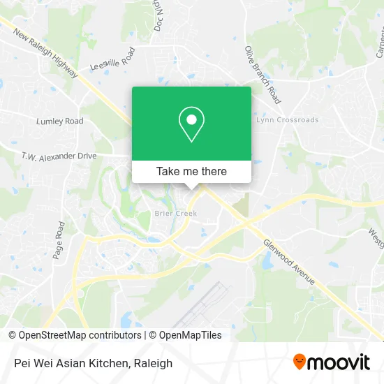 Pei Wei Asian Kitchen map