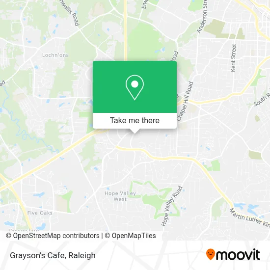 Grayson's Cafe map