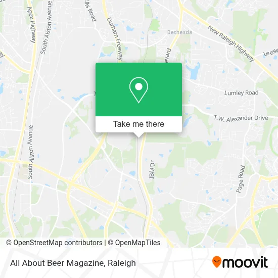 All About Beer Magazine map