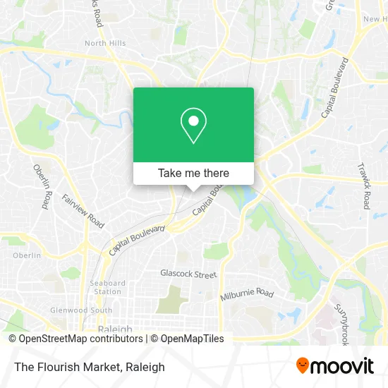 The Flourish Market map