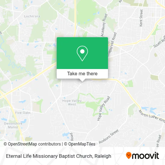 Eternal Life Missionary Baptist Church map