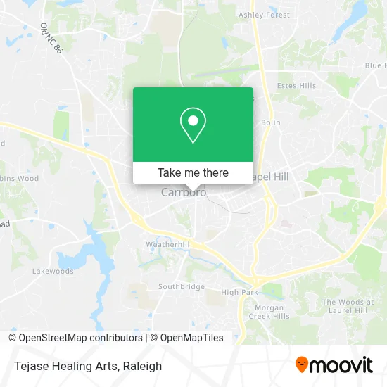 Tejase Healing Arts map