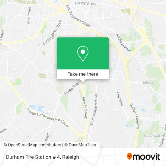 Durham Fire Station # 4 map