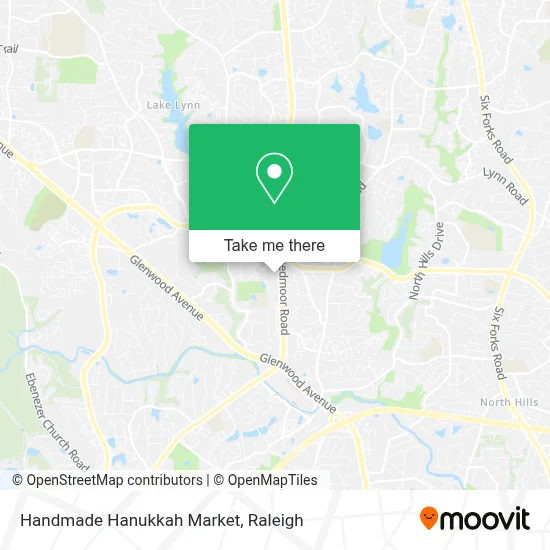 Handmade Hanukkah Market map