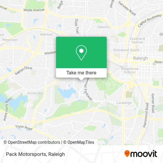 Pack Motorsports map