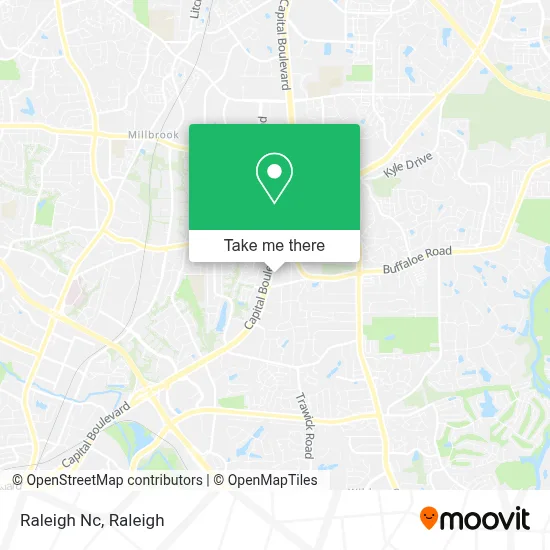 Raleigh Nc map