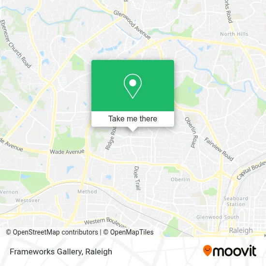 Frameworks Gallery map