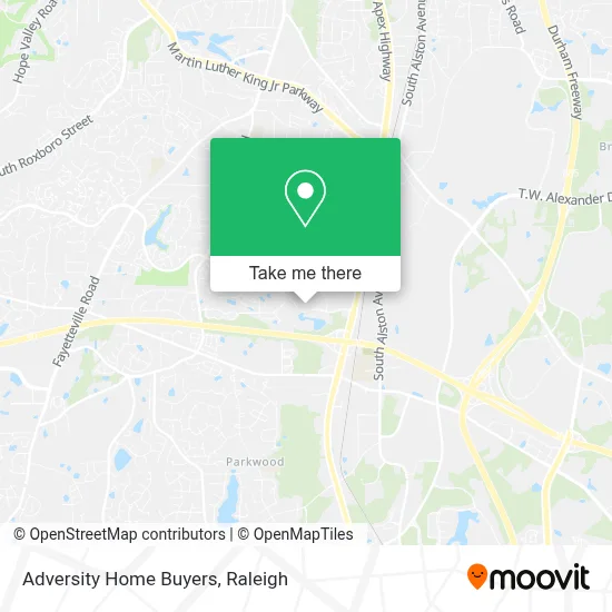 Adversity Home Buyers map