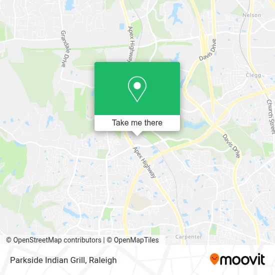 Parkside Indian Grill map