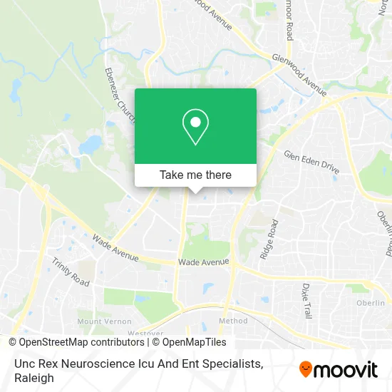 Unc Rex Neuroscience Icu And Ent Specialists map