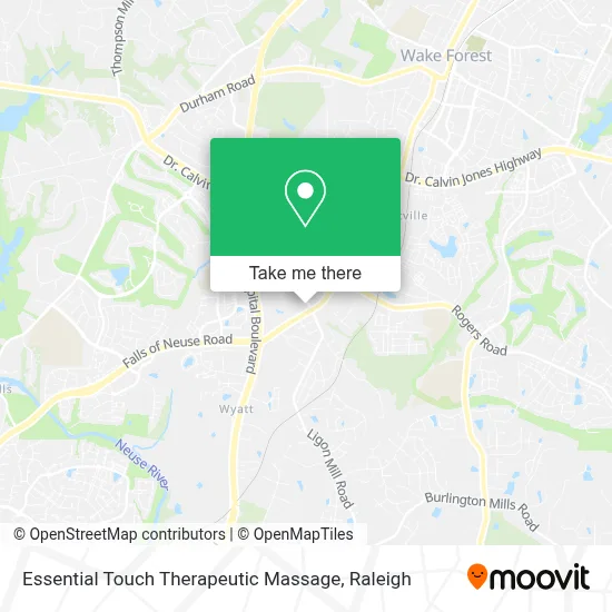 Essential Touch Therapeutic Massage map