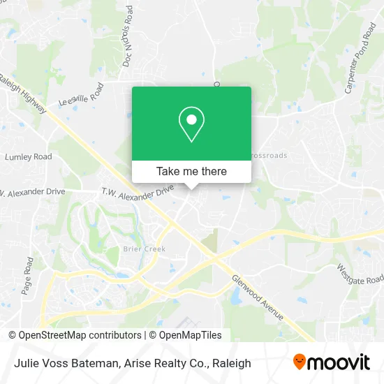 Julie Voss Bateman, Arise Realty Co. map