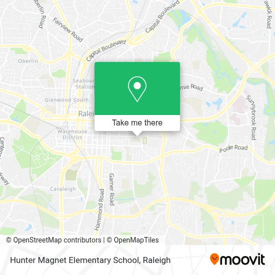 Hunter Magnet Elementary School map