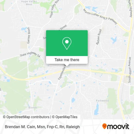 Brendan M. Cain, Msn, Fnp-C, Rn map