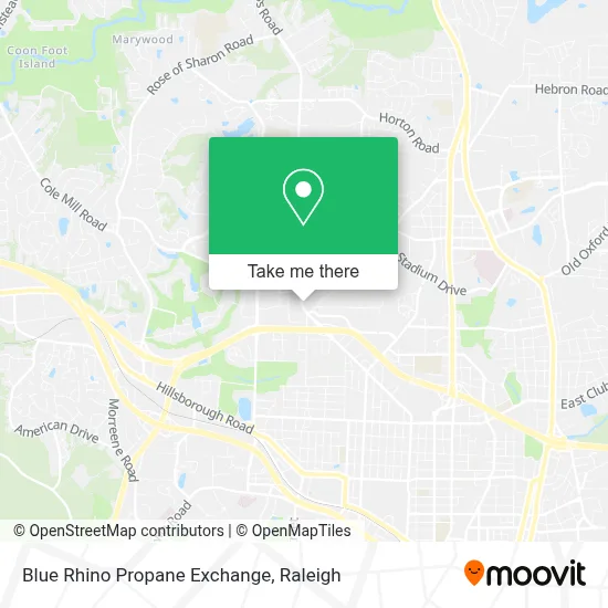 Blue Rhino Propane Exchange map