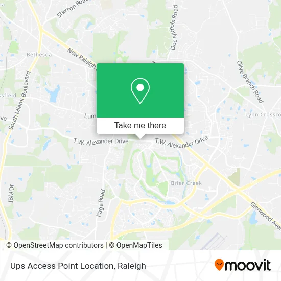Ups Access Point Location map