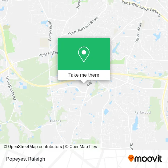 Popeyes map