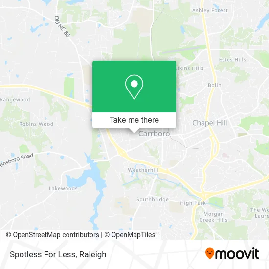 Spotless For Less map