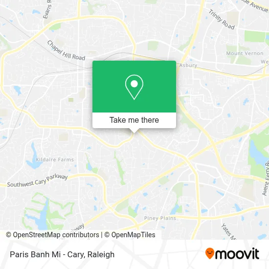 Paris Banh Mi - Cary map