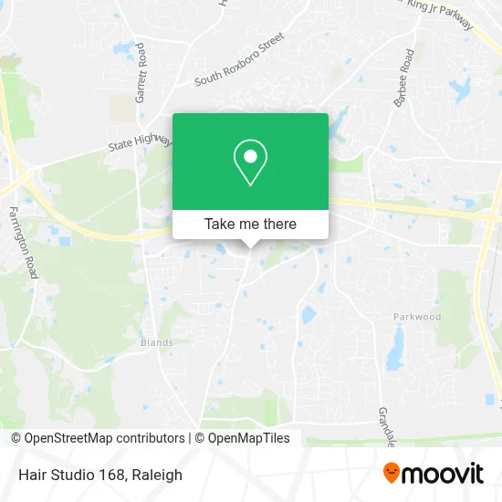 Hair Studio 168 map