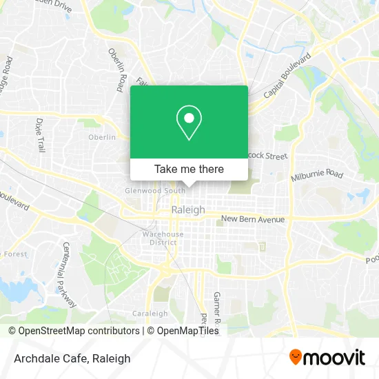 Archdale Cafe map