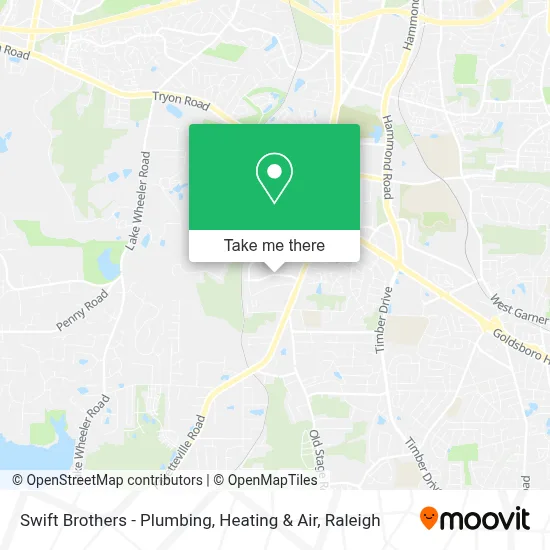Swift Brothers - Plumbing, Heating & Air map