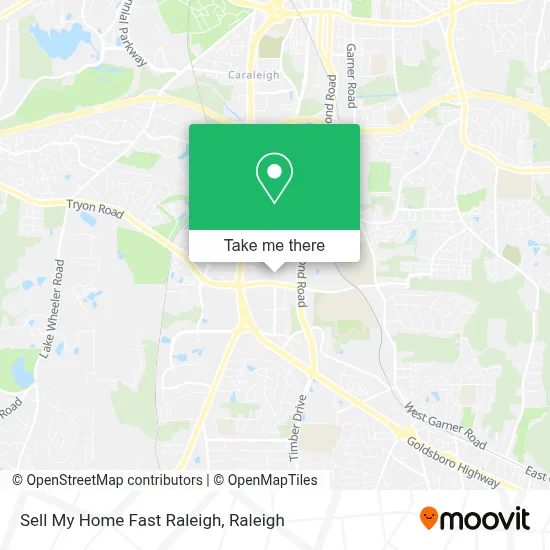 Sell My Home Fast Raleigh map
