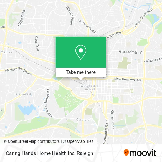 Caring Hands Home Health Inc map