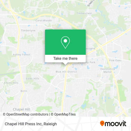 Chapel Hill Press Inc map