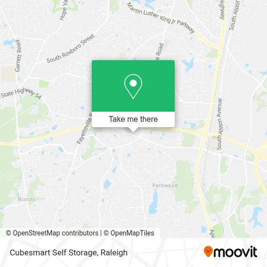Cubesmart Self Storage map