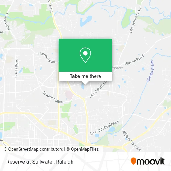 Reserve at Stillwater map