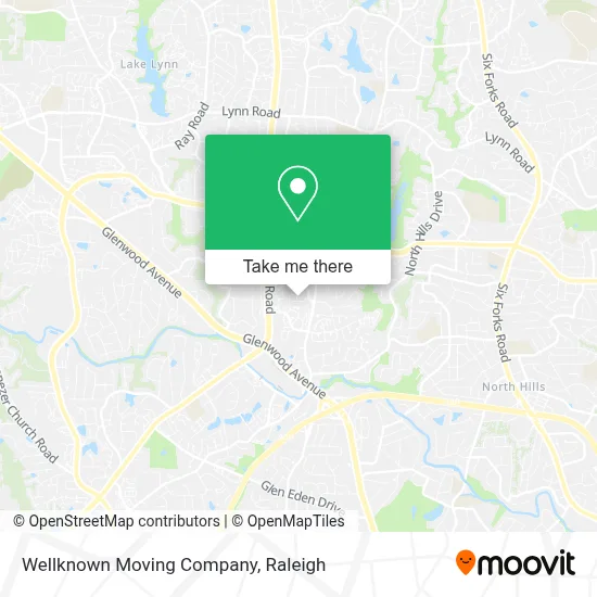 Wellknown Moving Company map