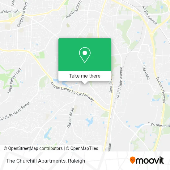 The Churchill Apartments map