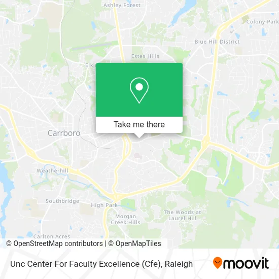 Unc Center For Faculty Excellence (Cfe) map