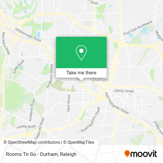 Rooms To Go - Durham map