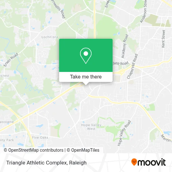 Triangle Athletic Complex map