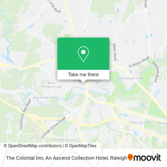 The Colonial Inn, An Ascend Collection Hotel map