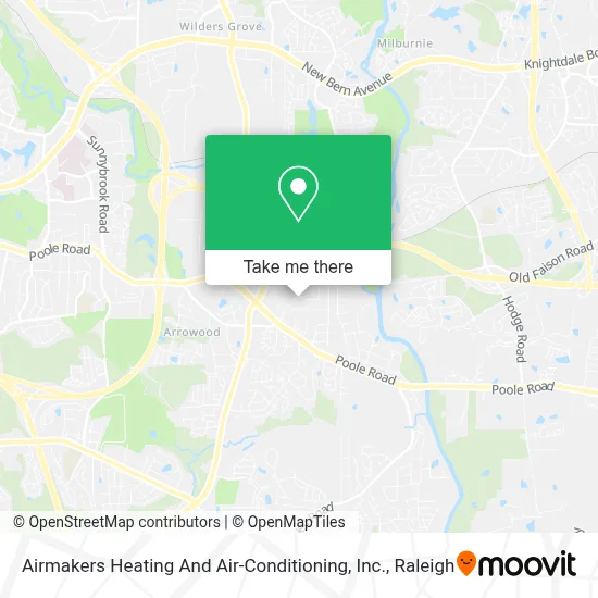 Airmakers Heating And Air-Conditioning, Inc. map
