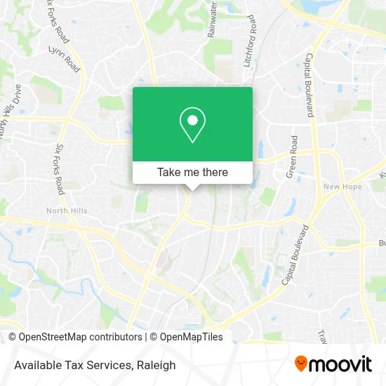 Available Tax Services map