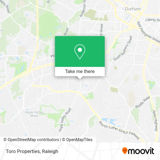Toro Properties map
