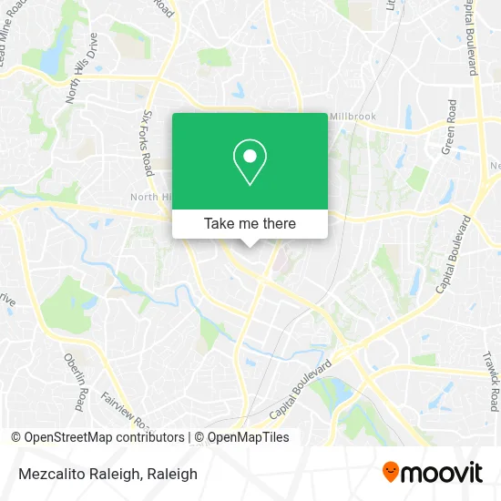 Mezcalito Raleigh map