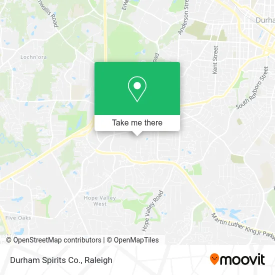 Durham Spirits Co. map