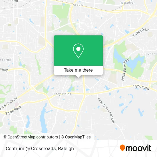 Centrum @ Crossroads map
