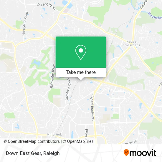 Down East Gear map